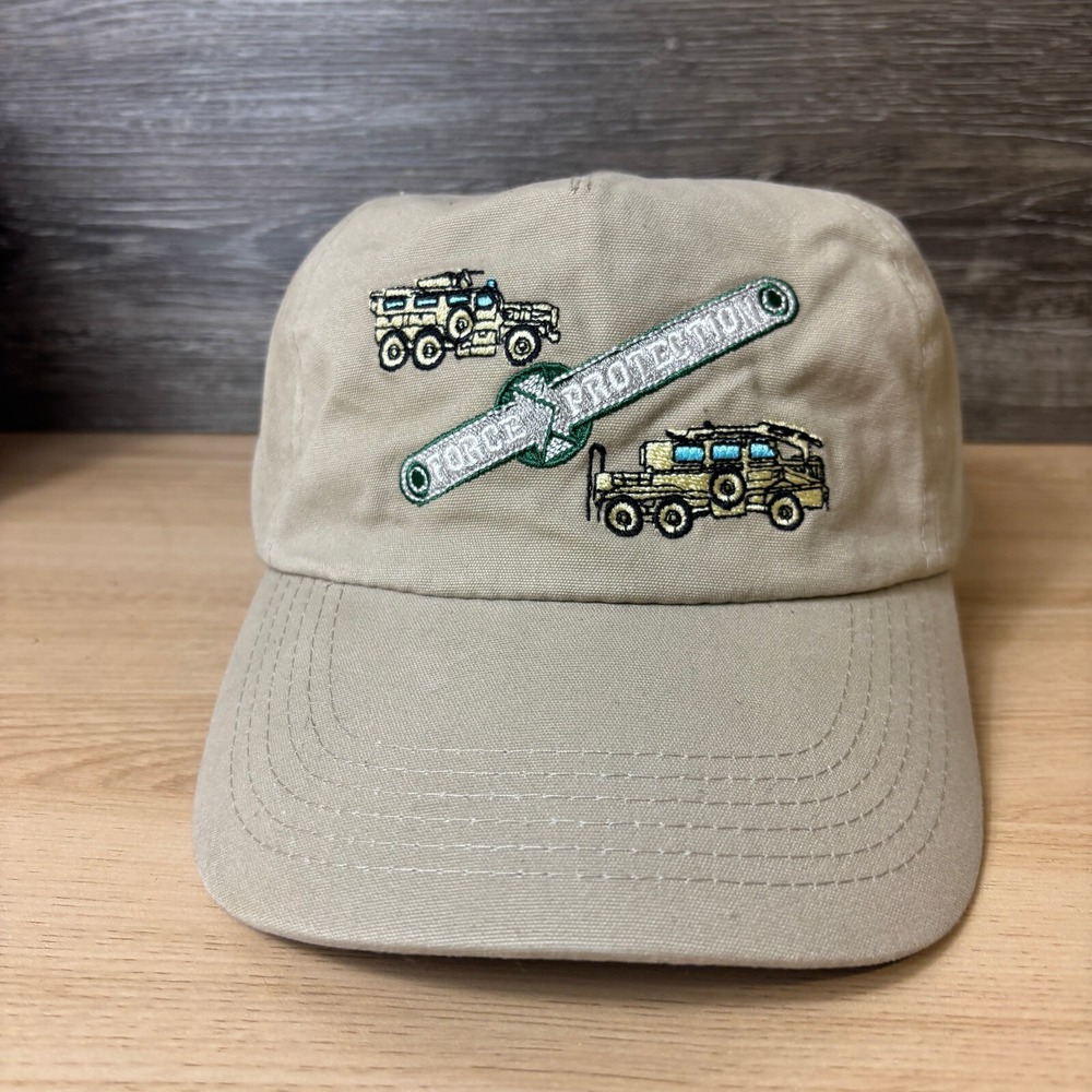 Force Protection Hat Cap Strap Back Beige Brown Adjustable
